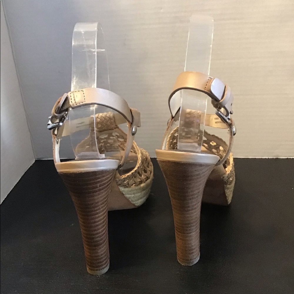 Coach Zany Woven Platform Sandal Shoes - Picture 6 of 13